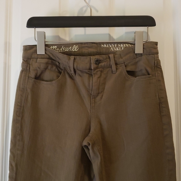 MADEWELL Olive Skinny Skinny Ankle Jeans sz 27/4 - Picture 4 of 12